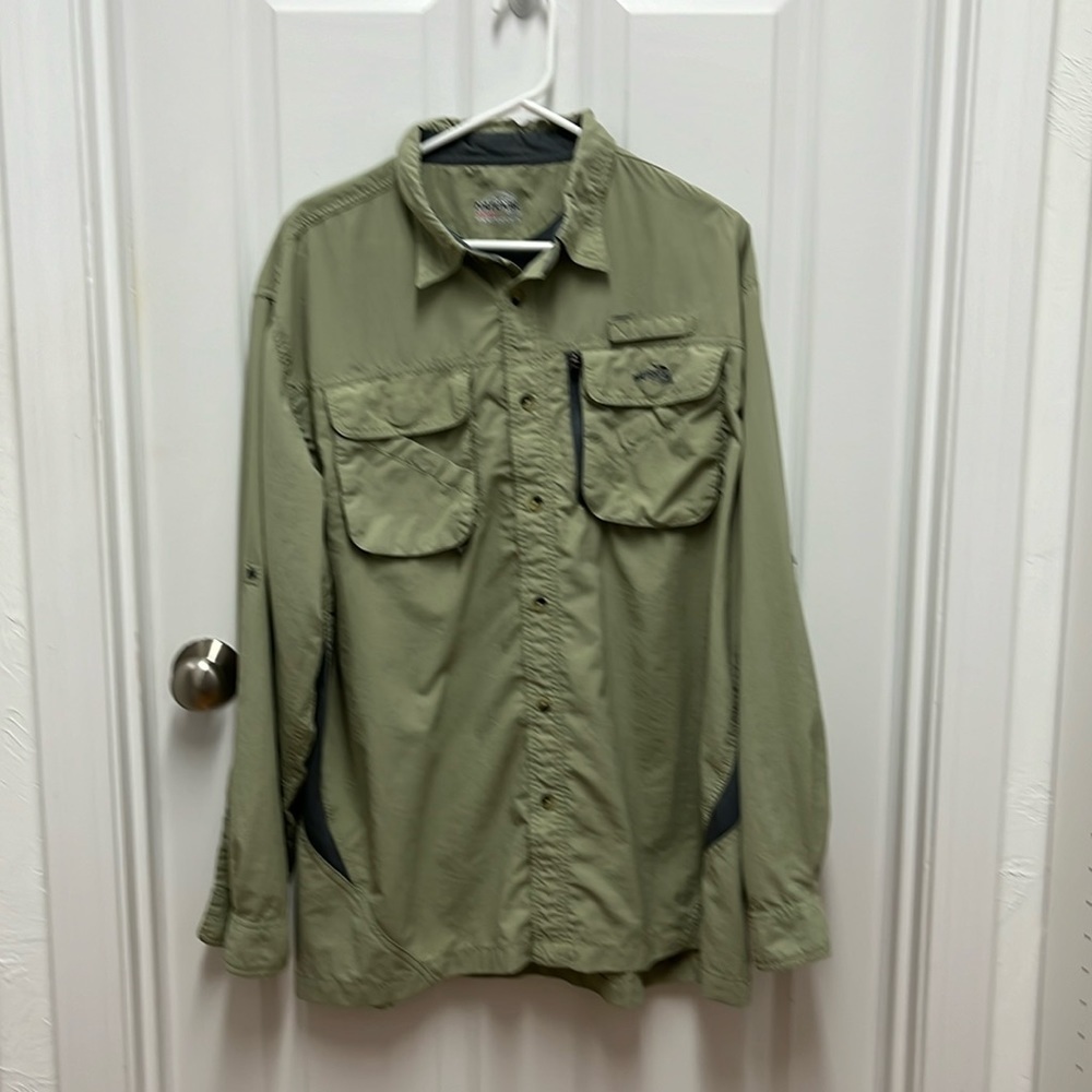 Mens Natural Gear Fishing‎ /Hiking Vented shirt Green Size XL